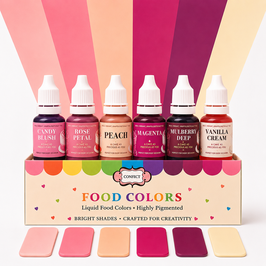 Valentine | Pack of 6 Edible Liquid Color