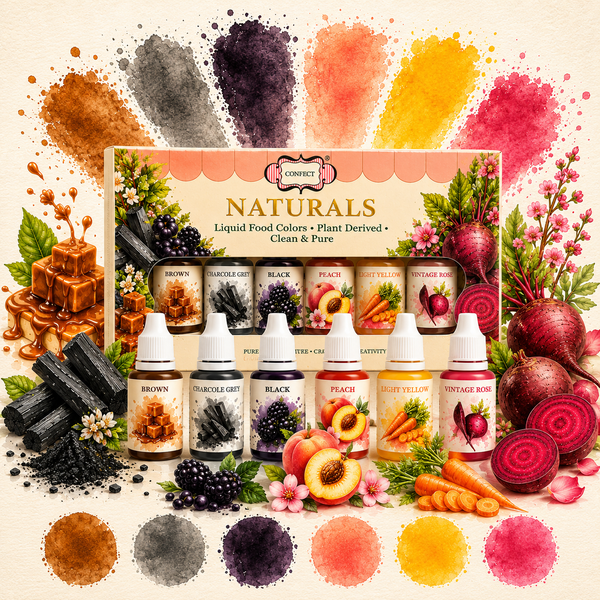 Earth & Cocoa | Pack of 6 Edible Natural Color