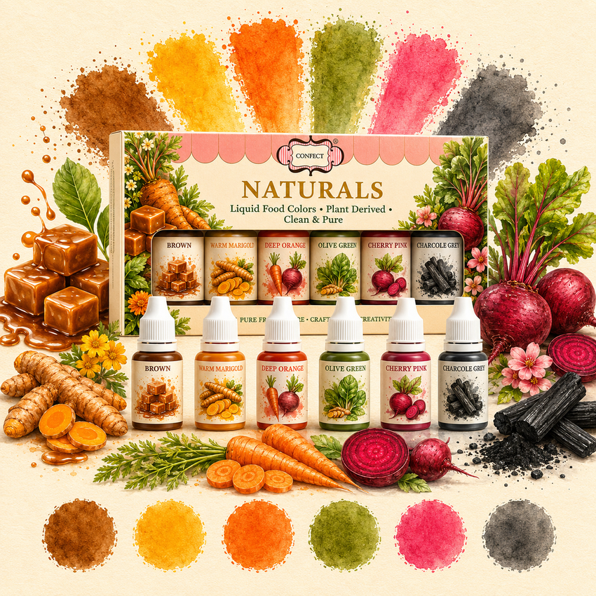 Autumn Warmth | Pack of 6 Edible Natural Color