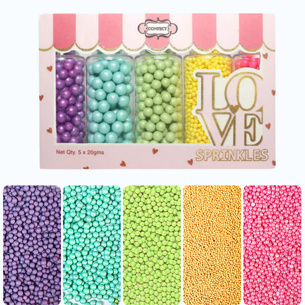 Tropical Summer Disco Balls Assorted Sprinkles (DB-05) | 140g
