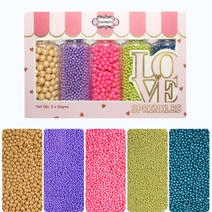 Tropical Treat Disco Balls Assorted Sprinkles (DB-02) - 100Gms