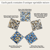 Black, Blue & White | (01) Father's Day Sprinkles 100Gm