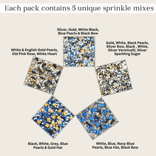 Black, Blue & White | (01) Father's Day Sprinkles 100Gm