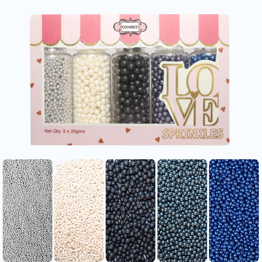 Starry Night Disco Balls Assorted Sprinkles (DB-10) - 100Gms