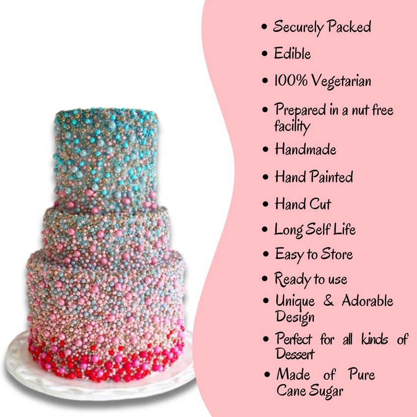 Starry Night Disco Balls Assorted Sprinkles (DB-10) - 100Gms