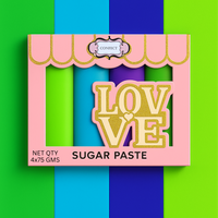 Multipack of Neon Green, Electric Blue, Electric Purple and Lime Green Sugarpaste 03