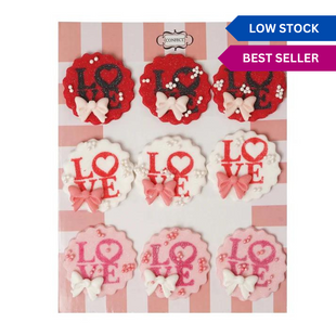 Pack of 6 Valentine Cake & Cupcake Topper 01