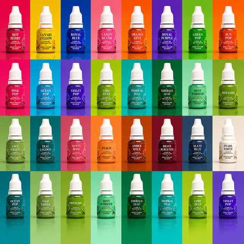 Master Library | Pack of 48 Edible Gel Color