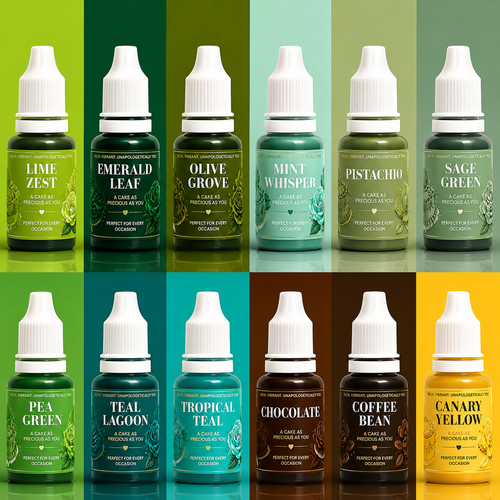 Naural Palette | Pack of 12 Edible Gel Color