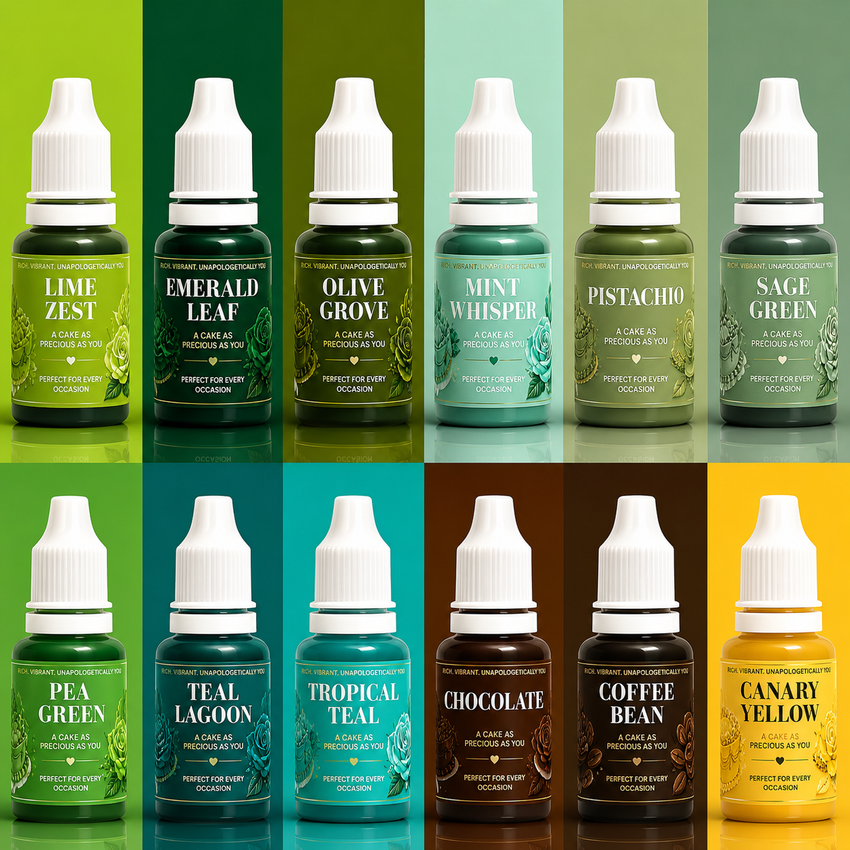 Naural Palette | Pack of 12 Edible Gel Color