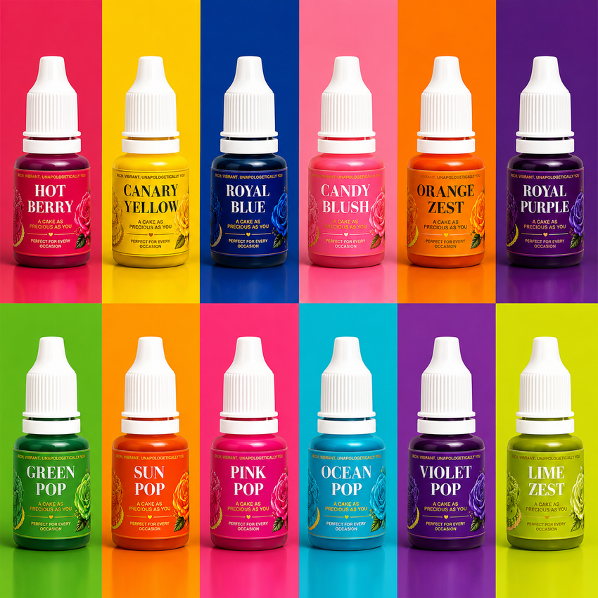Neon Pop | Pack of 12 Edible Gel Color