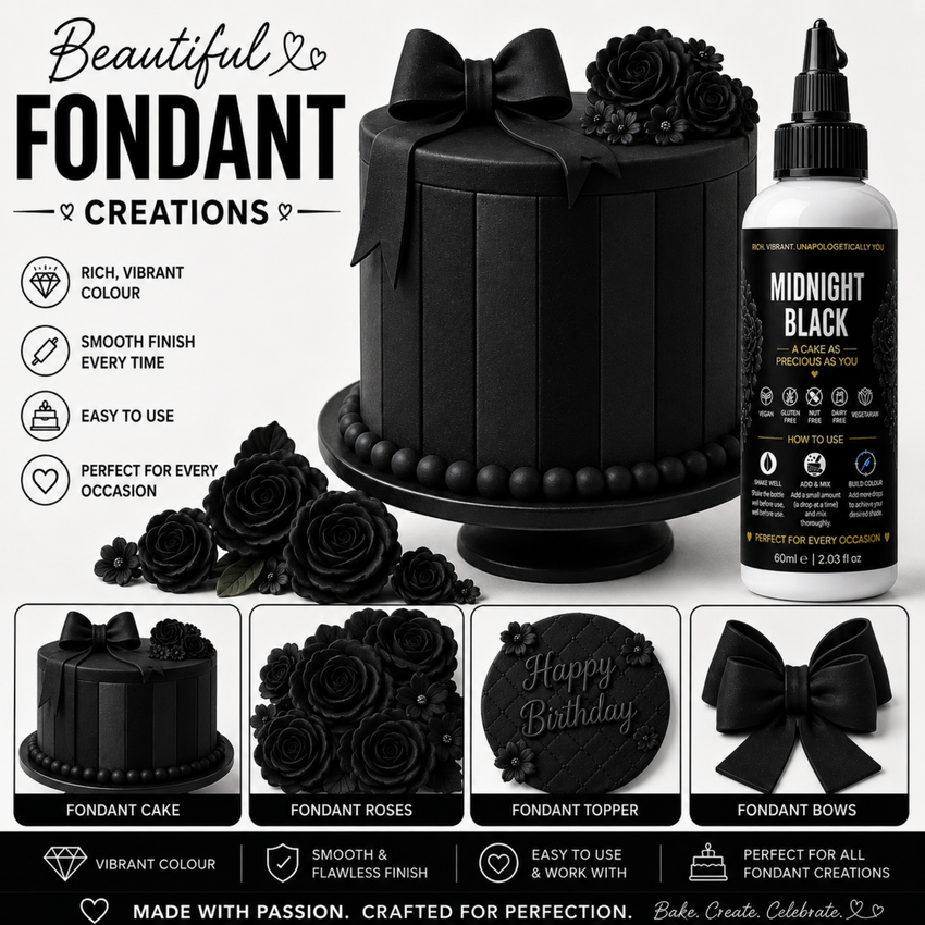 Midnight Black | Edible Gel Color 60ml