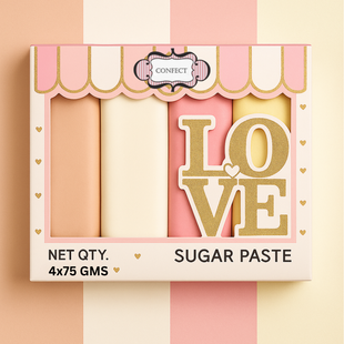 Multipack of Skin, White, Old rose and Ivory Sugarpaste 24