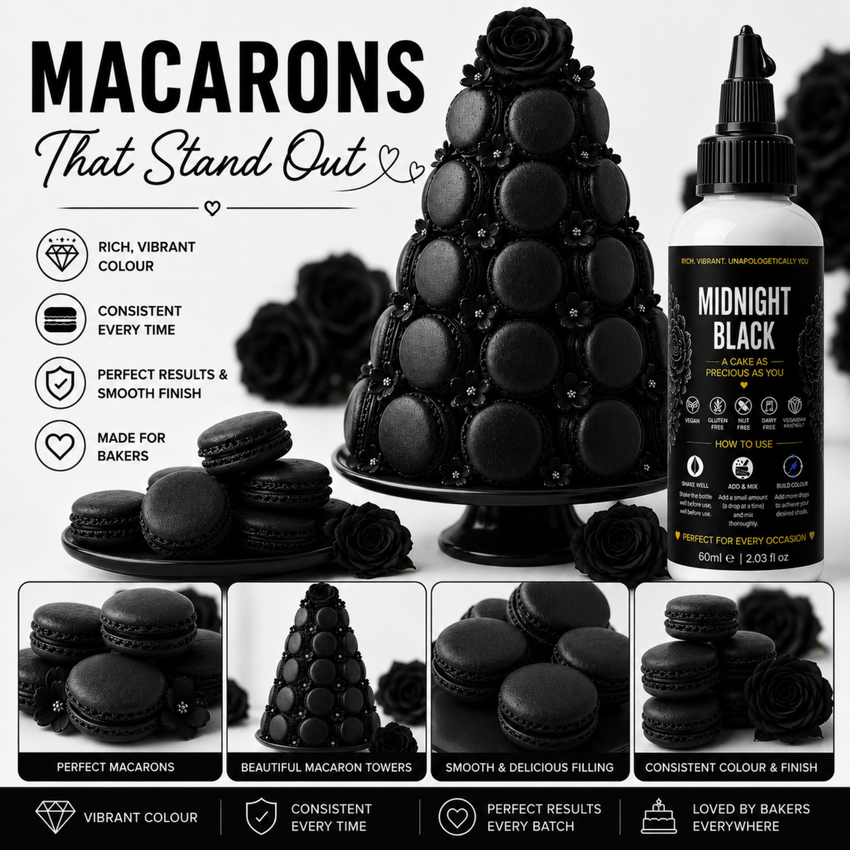 Midnight Black | Edible Gel Color 60ml