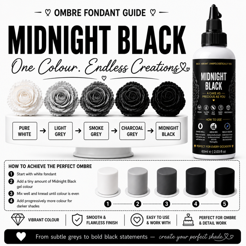 Midnight Black | Edible Gel Color 60ml