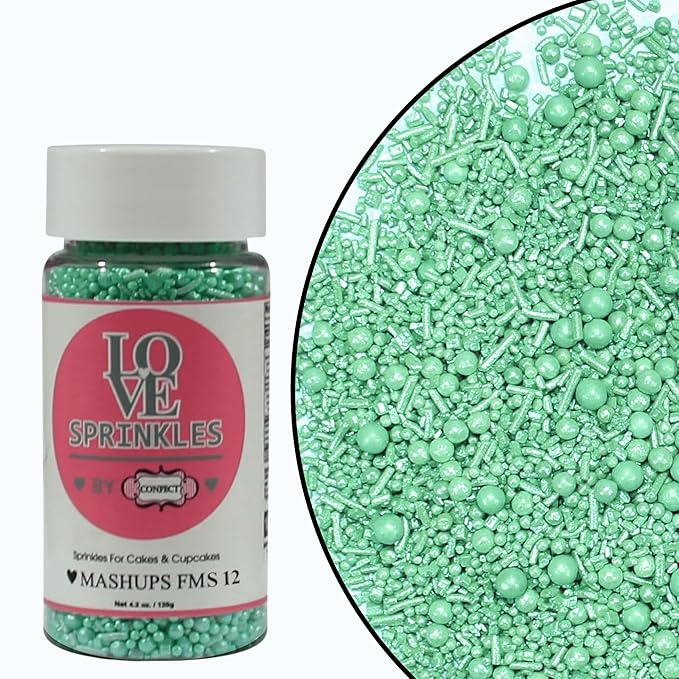 Mint Green | Sprinkles Bottle for Decoration Bottle 120 g