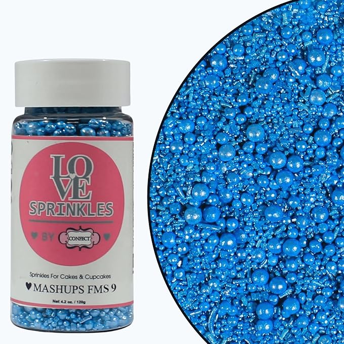 Bright Blue | Sprinkles Bottle for Decoration Bottle 120 g