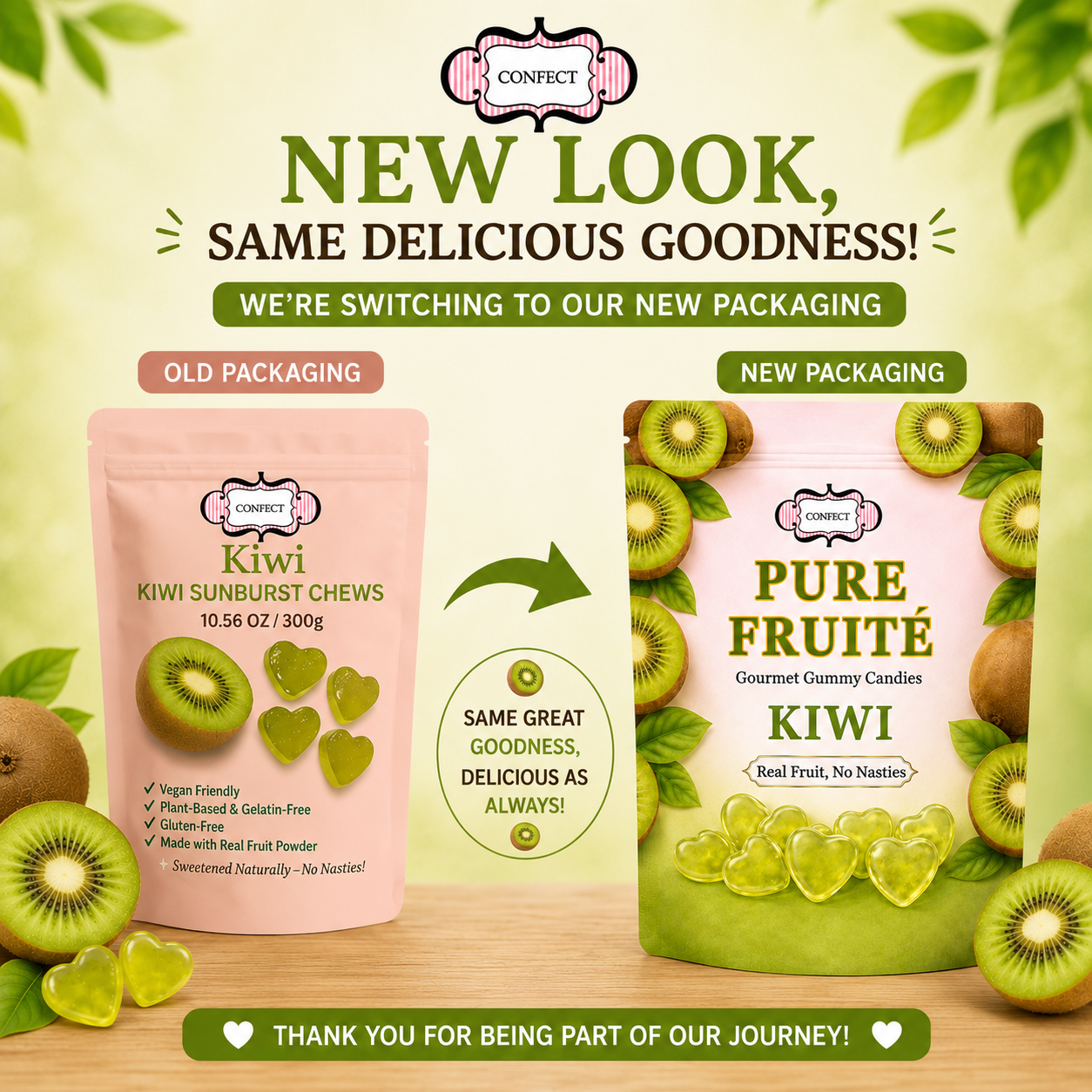 Kiwi Sunburst Chews Gummies