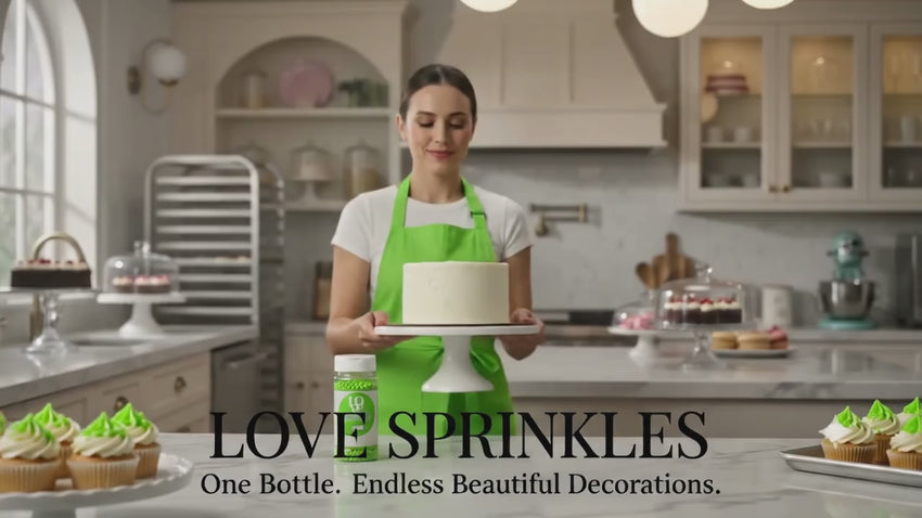 Pea Green | Sprinkles Bottle for Decoration Bottle 120 g