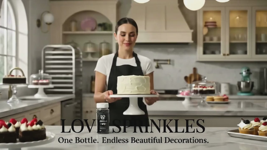 Black | Sprinkles Bottle for Decoration Bottle 120 g