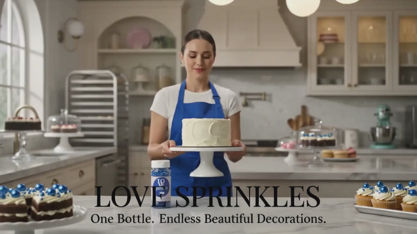 Poppy Blue | Sprinkles Bottle for Decoration Bottle 120 g