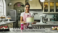 Crimson Pink | Sprinkles Bottle for Decoration Bottle 120 g