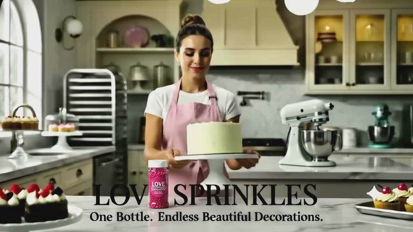 Crimson Pink | Sprinkles Bottle for Decoration Bottle 120 g
