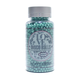 Agave Green Disco Balls Sprinkles 3 MM 120 Gms