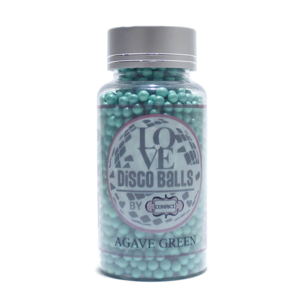 Agave Green Disco Balls Sprinkles 4 MM 120 Gms
