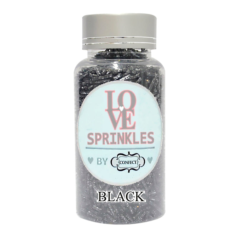 Black Vermicelli Sprinkles 90 Gms