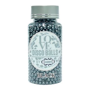 Black Disco Balls Sprinkles 5 MM 120 Gms