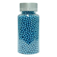 Blue Disco Balls Sprinkles 3 MM 120 Gms
