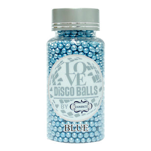 Blue Disco Balls Sprinkles 4 MM 120 Gms