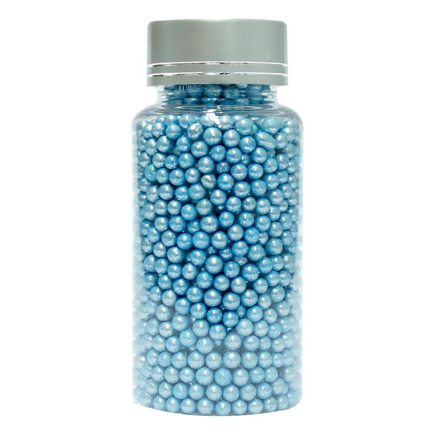 Blue Disco Balls Sprinkles 4 MM 120 Gms