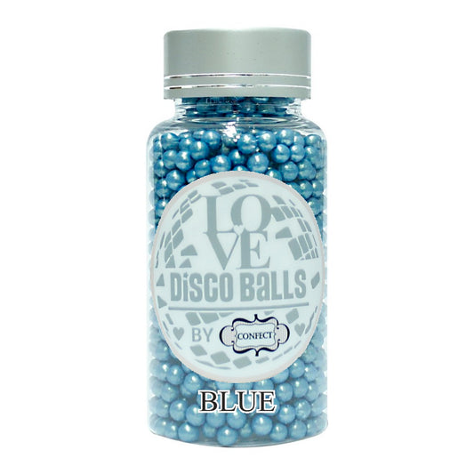 Confect Blue Disco Balls Sprinkles 5 MM 120 Gms