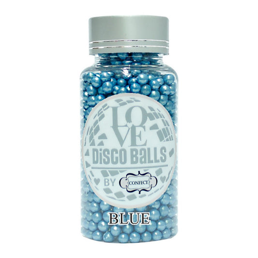 Confect Blue Disco Balls Sprinkles 6 MM 120 Gms