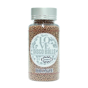 Bronze Disco Balls Sprinkles 2 MM 120 Gms