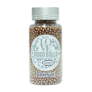 Bronze Disco Balls Sprinkles 3 MM 120 Gms