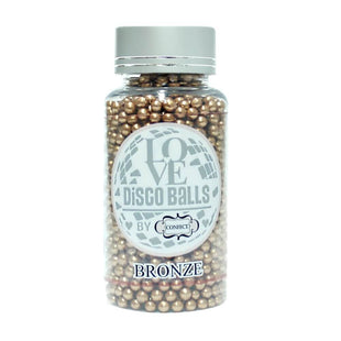 Bronze Disco Balls Sprinkles 4 MM 120 Gms