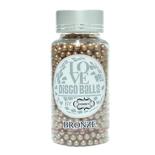 Bronze Disco Balls Sprinkles 6 MM 120 Gms