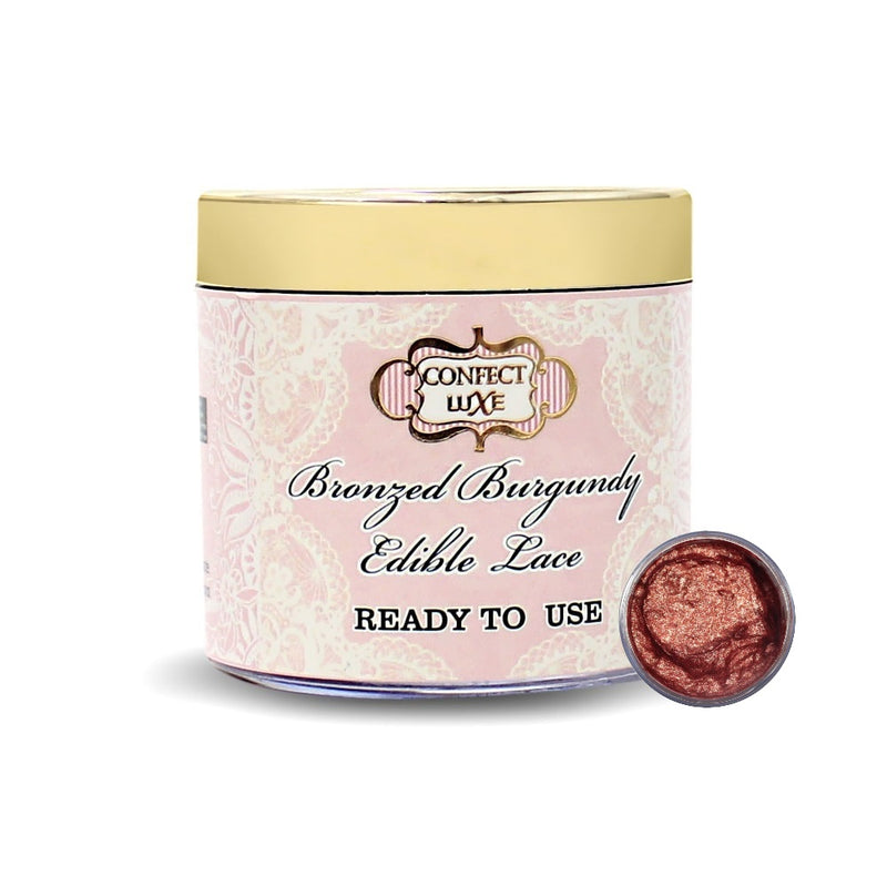 Bronzed Burgundy | Edible Lace 100 Gms
