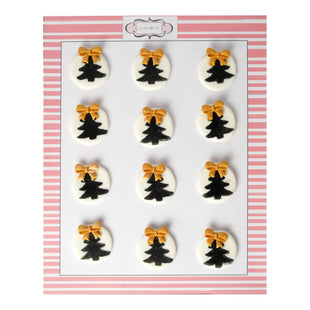 Christmas Tree Black & Gold | Edible Christmas Topper