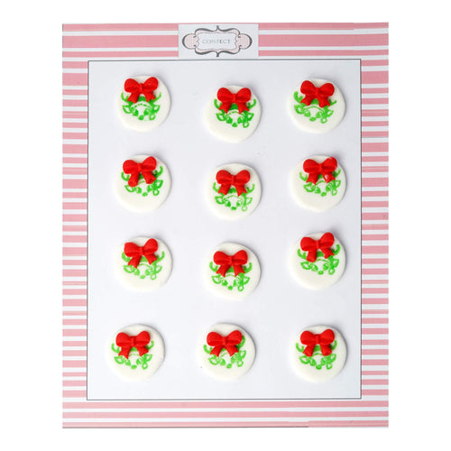 Christmas Reindeer Green & Red | Edible Christmas Topper