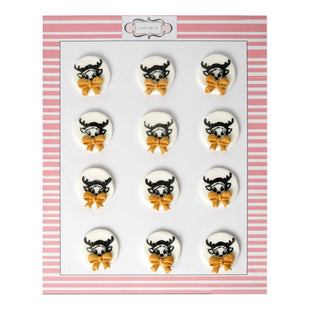Christmas Reindeer Black & Gold | Edible Christmas Topper