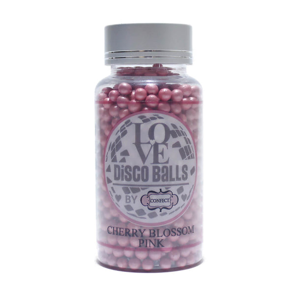 Cherry Blossom Pink Disco Balls Sprinkles 6 MM 120 Gms – Confect