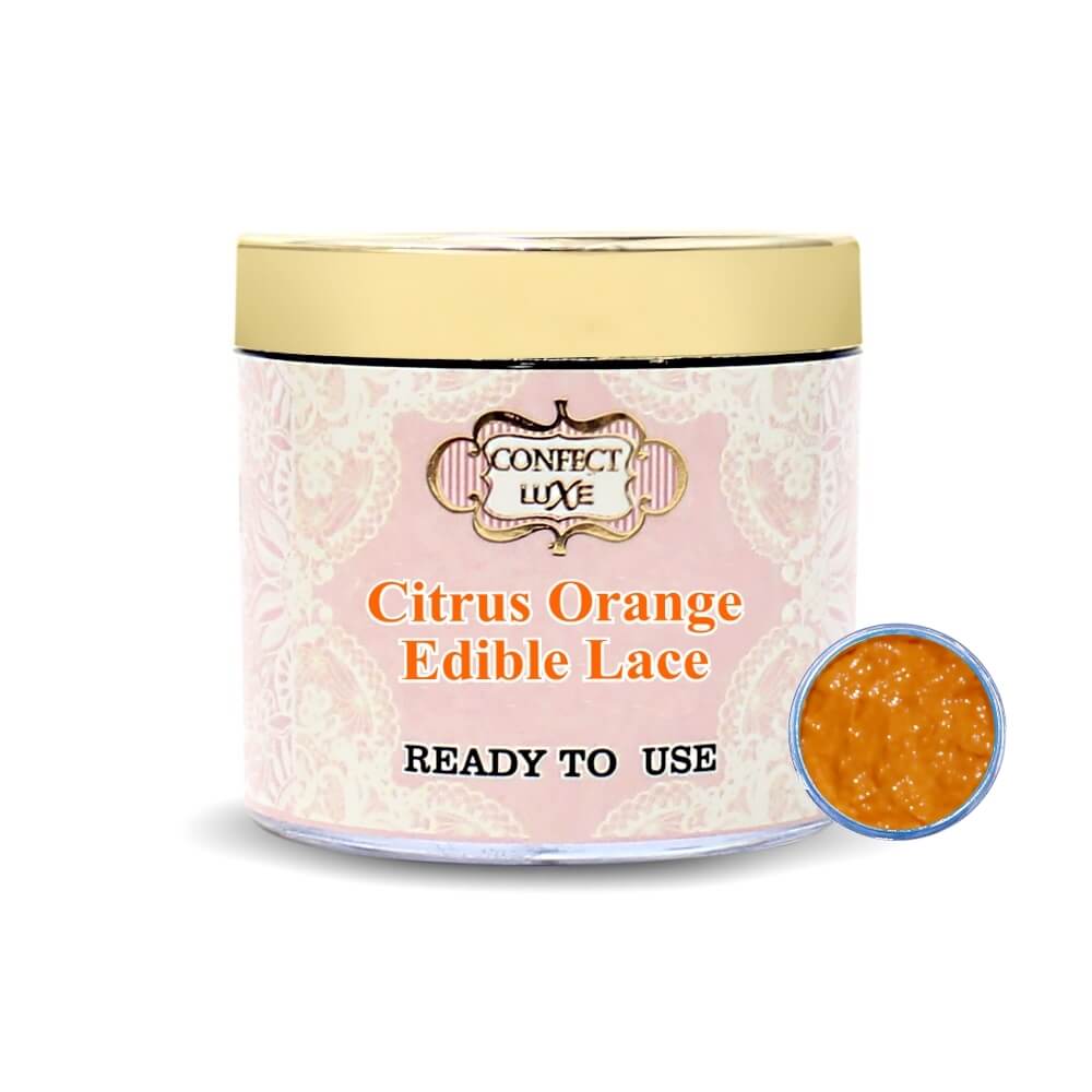 Confect Citrus Orange Edible Lace 100 Gms