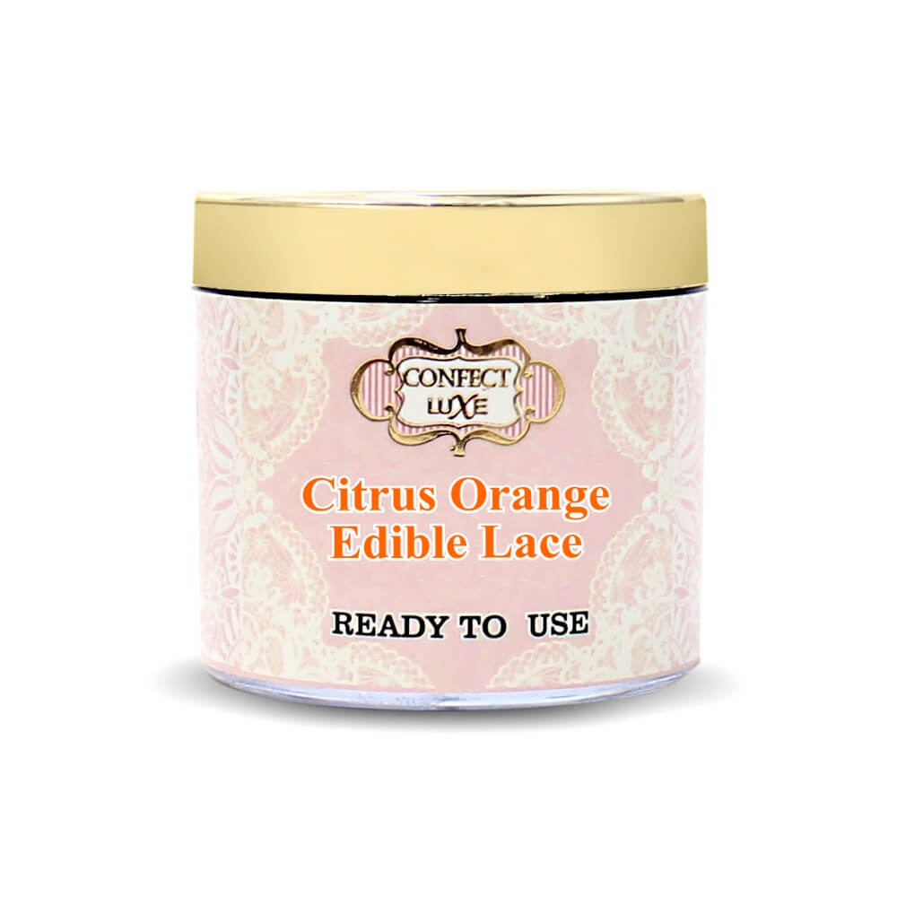 Confect Citrus Orange Edible Lace 100 Gms