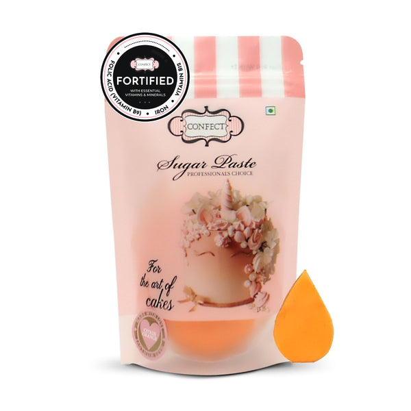 Citrus Orange Fondant | Edible Nutritional Sugarpaste 250 Gm