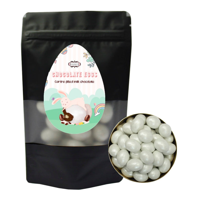 White | Edible Chocolate Eggs 300 Gm
