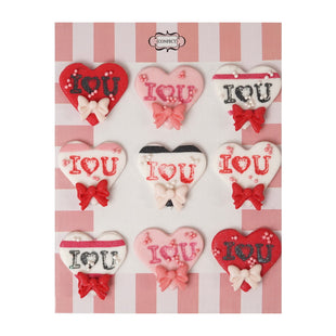 Pack of 6 Valentine Cake & Cupcake Topper 06
